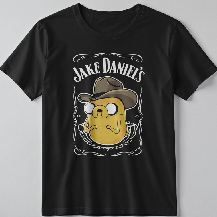 Camiseta Feminina Jake Daniel's Meme Bebida 100% Algodão Masculina Camisa Plus Size