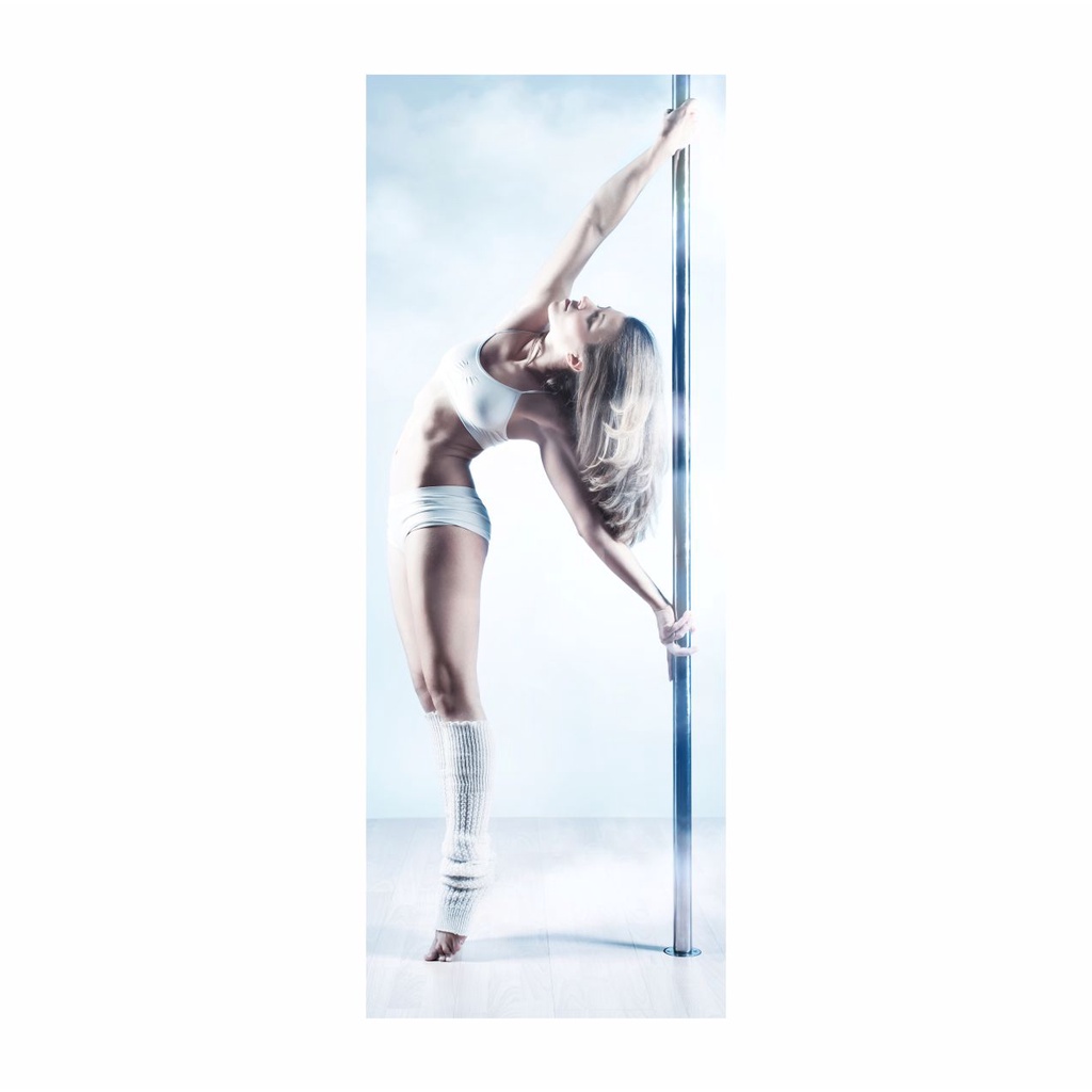 Adesivo Decorativo de Porta Studio Pole Dance (cod.pdc3)
