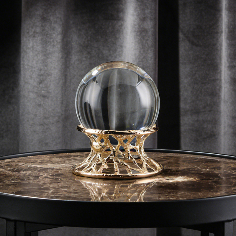 Luxurious hollow base crystal ball ornament for model homes, sales offices, living rooms, bedrooms, front desks, and dec