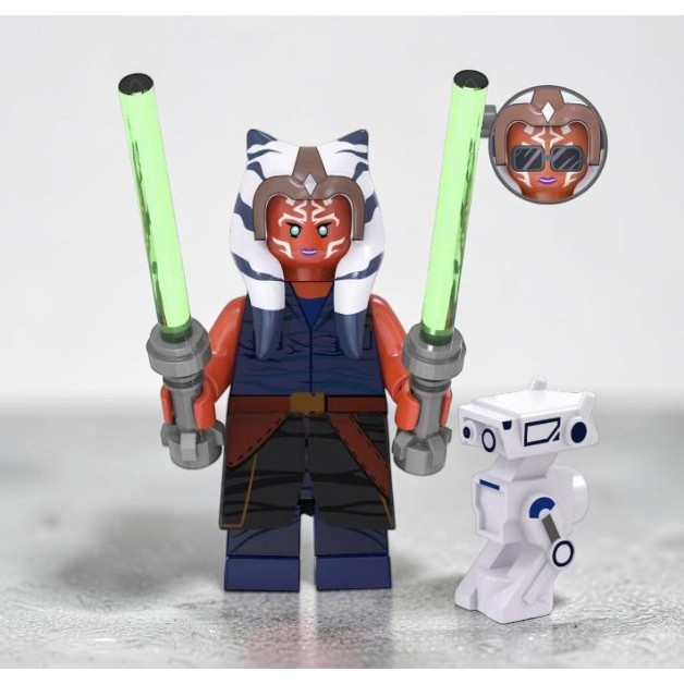 Ahsoka Tano mecanica star wars figura ação 4,5cm boneco blocos mandaloriano filmes series star wars jedi