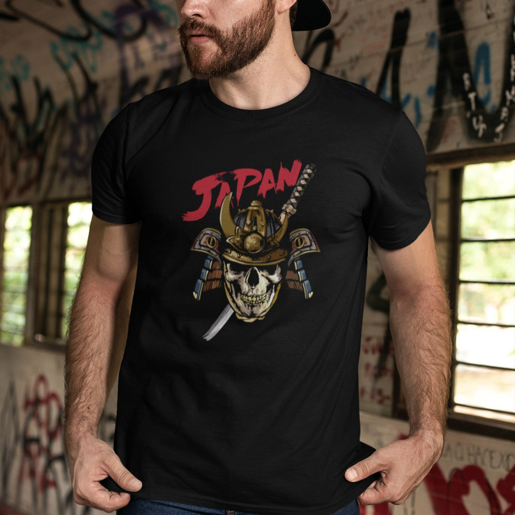 Camiseta Algodao Japan Japao Oriental Samurai 02 Dark Dtf