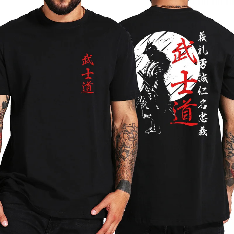 Camiseta  Unissex  Japonês Samurai Japan T-shirt 100% algodão