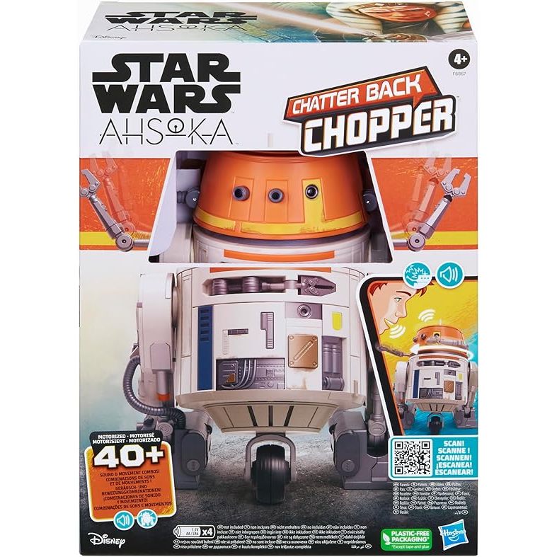 Star Wars Ahsoka -  Chopper Animatrônico C/+40 Combinações de sons e movimentos - F6867 - Hasbro vc