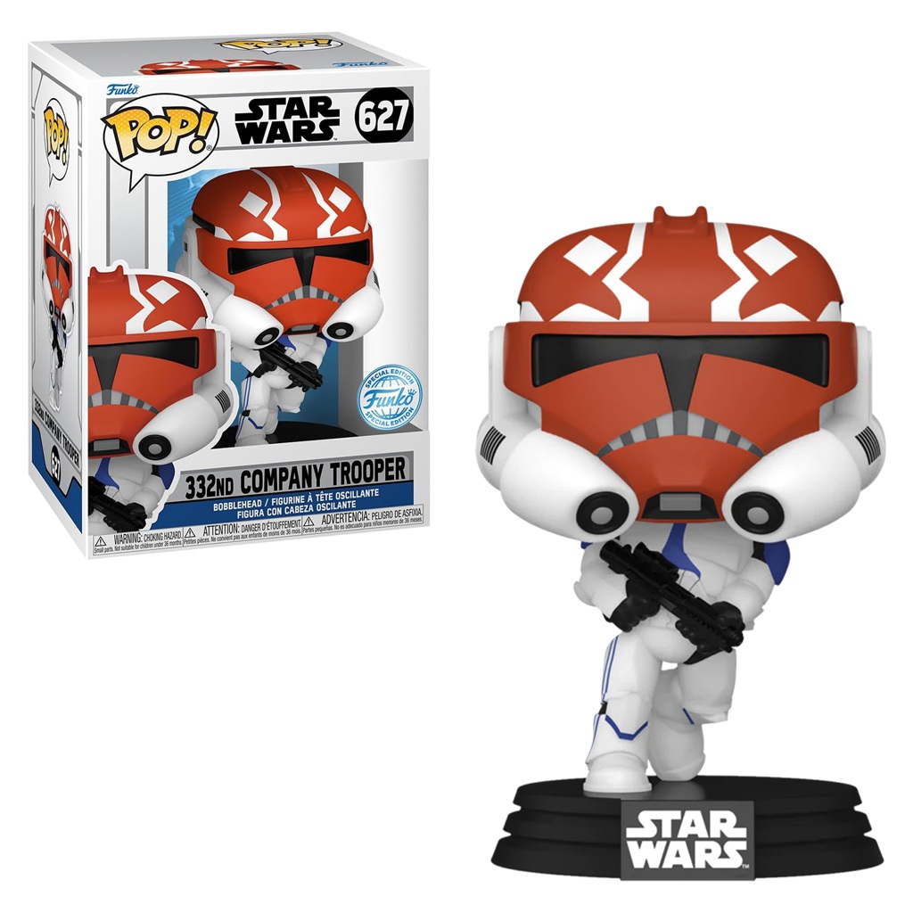 FUNKO POP STAR WARS:AHSOKA EXCLUSIVE - 332ND COMPANY TROOPER 627 NOVO ORIGINAL