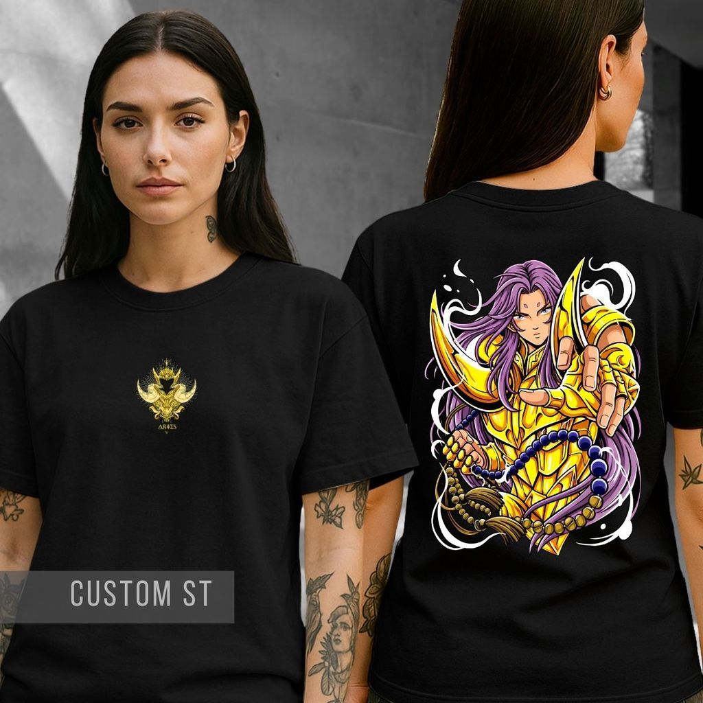 Camiseta  Atena Deusa Grega Os Cavaleiros Zodíaco Saori Kido Anime Seriado Guerreiro Poderes Camisa Unissex Puls Size