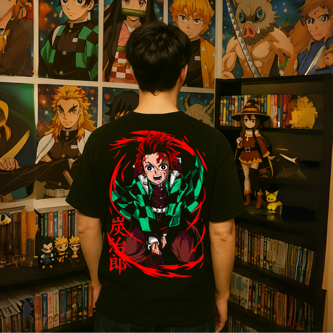 Camiseta Blusa Kimetsu no yaiba Tanjiro Hashira Unissex Infantil Plus Size Envio Imediato Anime