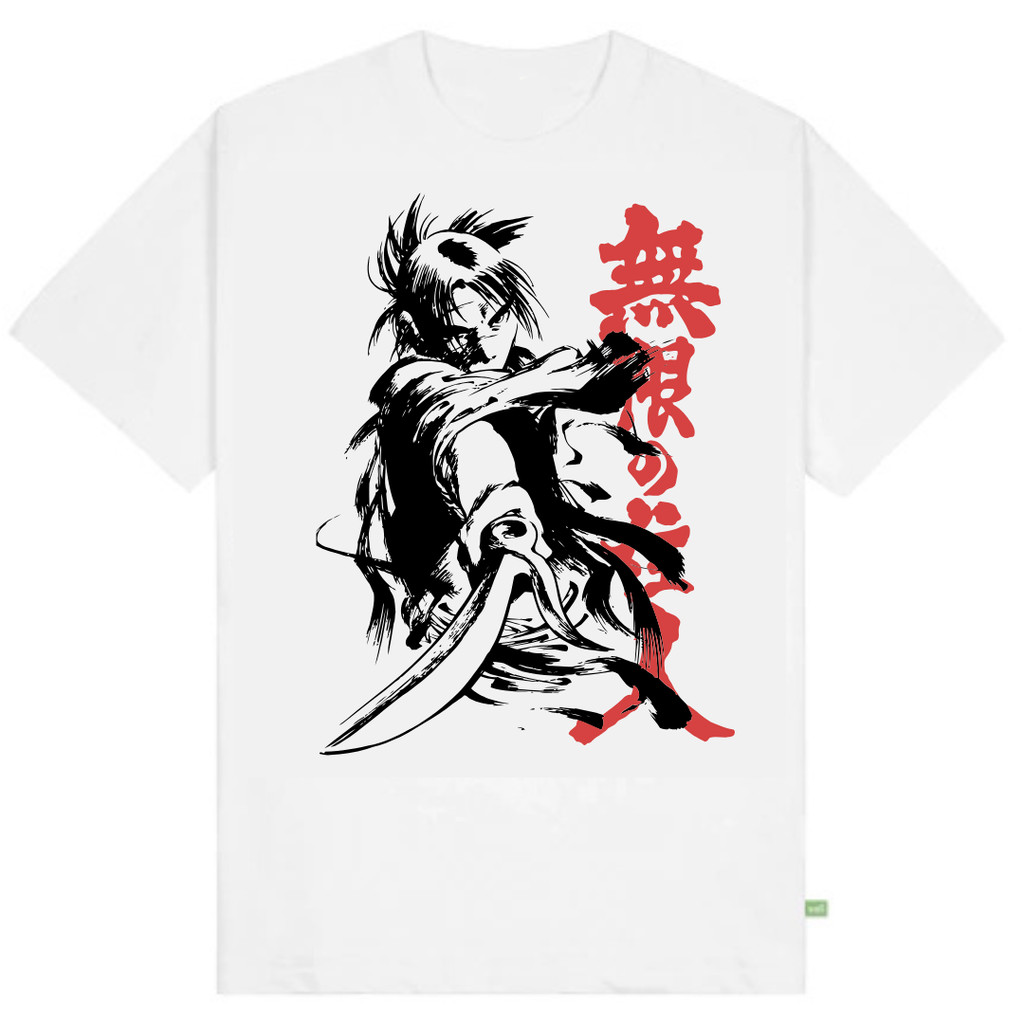 Camisa camiseta basica anime manga Samurai Plus Size