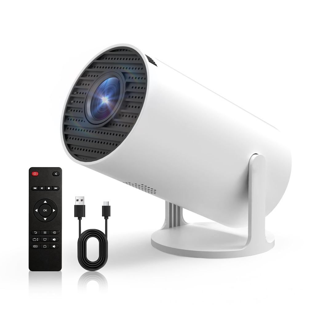 FPD Projector, Compact, Works Without WiFi, 270° Rotation, High-Speed ​​Connection Cable Included, Home Use, 720P HD