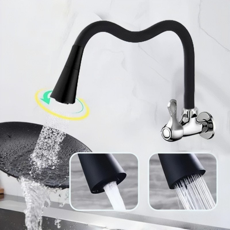 Torneira Unidirecional De Controle Único Com Resfriamento Simples E Elegante-Promoção De Mangueira De Borracha Flexível