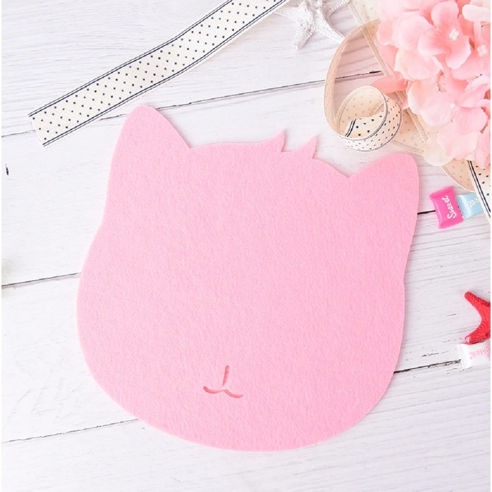 Mouse pad  Gatinho rosa ou preto, produto simples