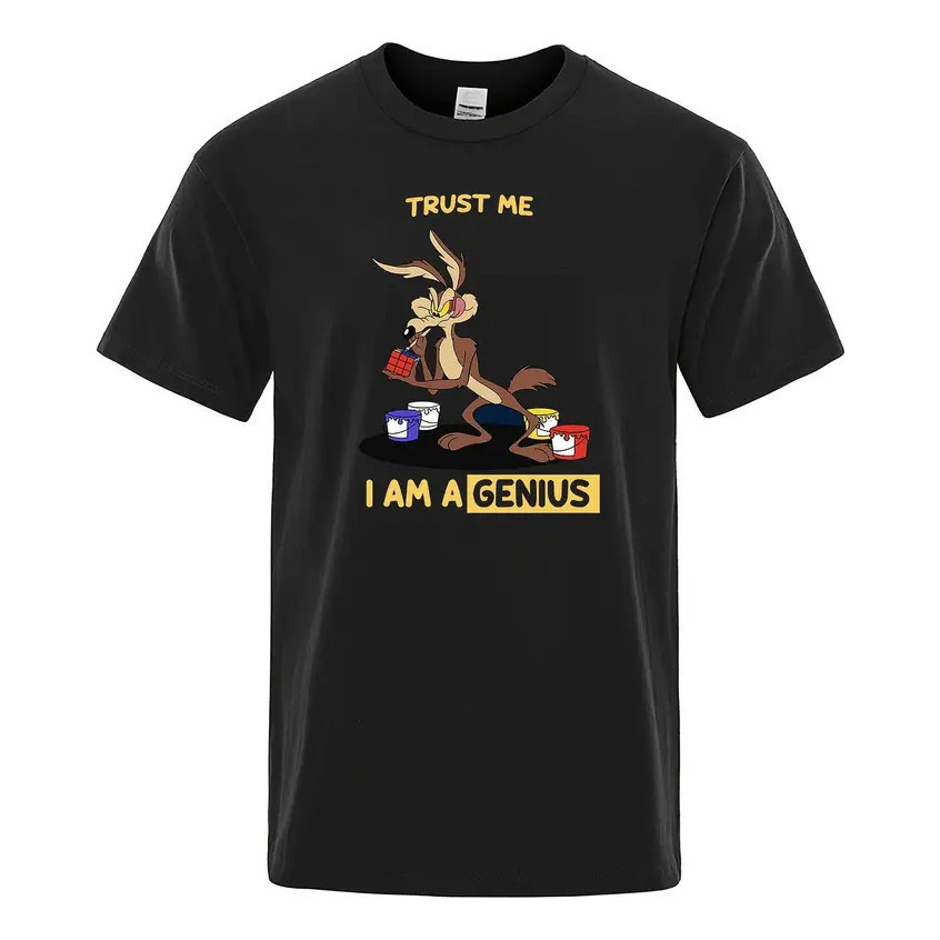 Camiseta Básica Masculina  Trust Me Coyot Papaléguas Genius