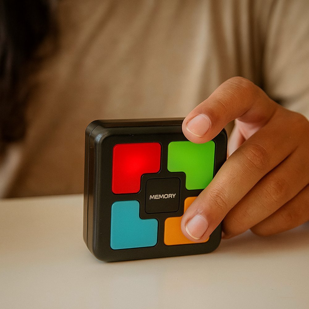Jogo da memoria sonoro e visual,  tipo genius luz e som Pura Nostalgia Brinquedo memory game