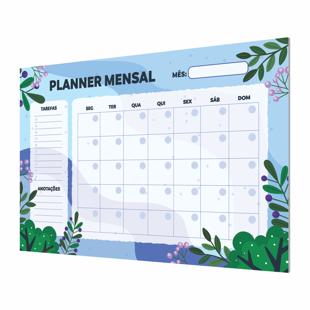 Quadro Planner Estudos Rotina Semanal Parede Decoração 60x40