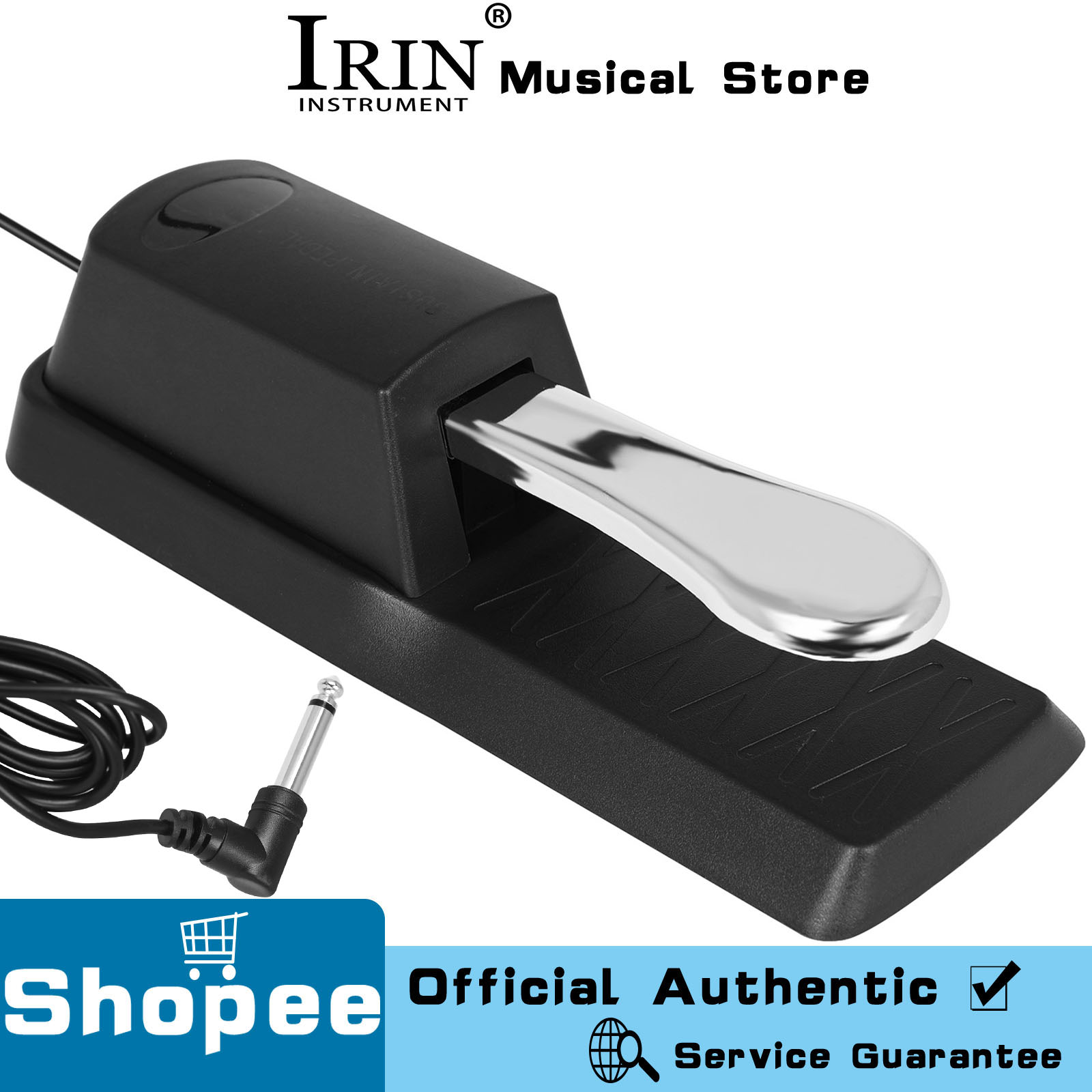Pedal De Sustentação IRIN Com Interruptor De Polaridade Para Teclado MIDI Sintetizador De Piano Digital Instrumento Musi