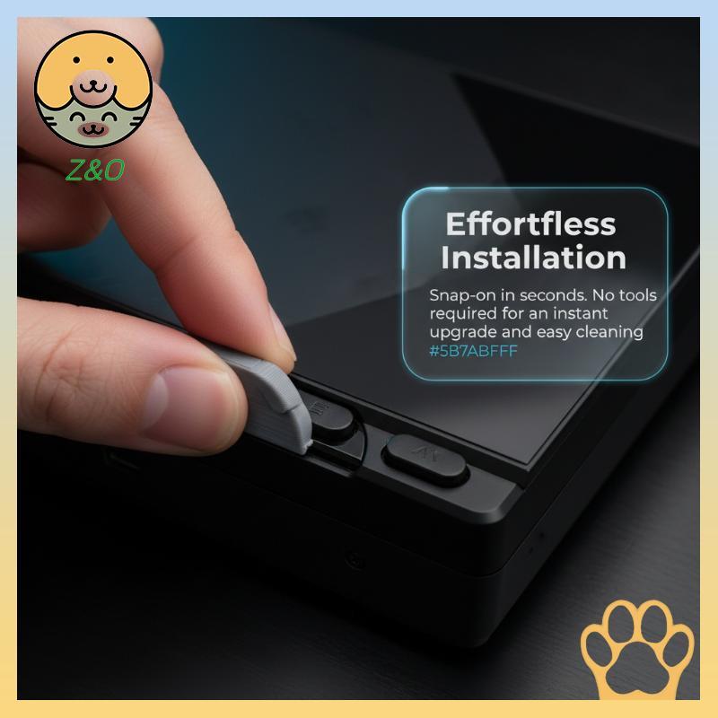 [Z & O] 2 PCS Acabamento Fosco Ayn Game Console Button Covers Snap-On Anti-Impressão Digital Trigger Keycaps forfortable