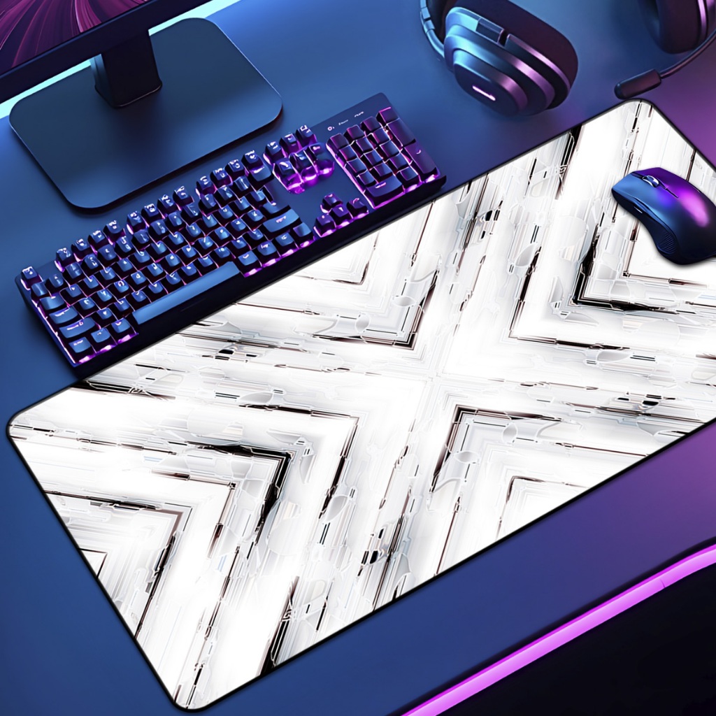 Mouse Pad Grande Gamer Pattern 65x30 70x35 80x35 90x40 90x50 120x60 Antiderrapante Borda Costurada