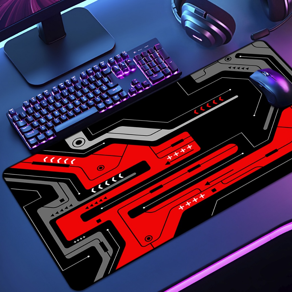 Mouse Pad Grande Gamer Pattern 65x30 70x35 80x35 90x40 90x50 120x60 Antiderrapante Borda Costurada