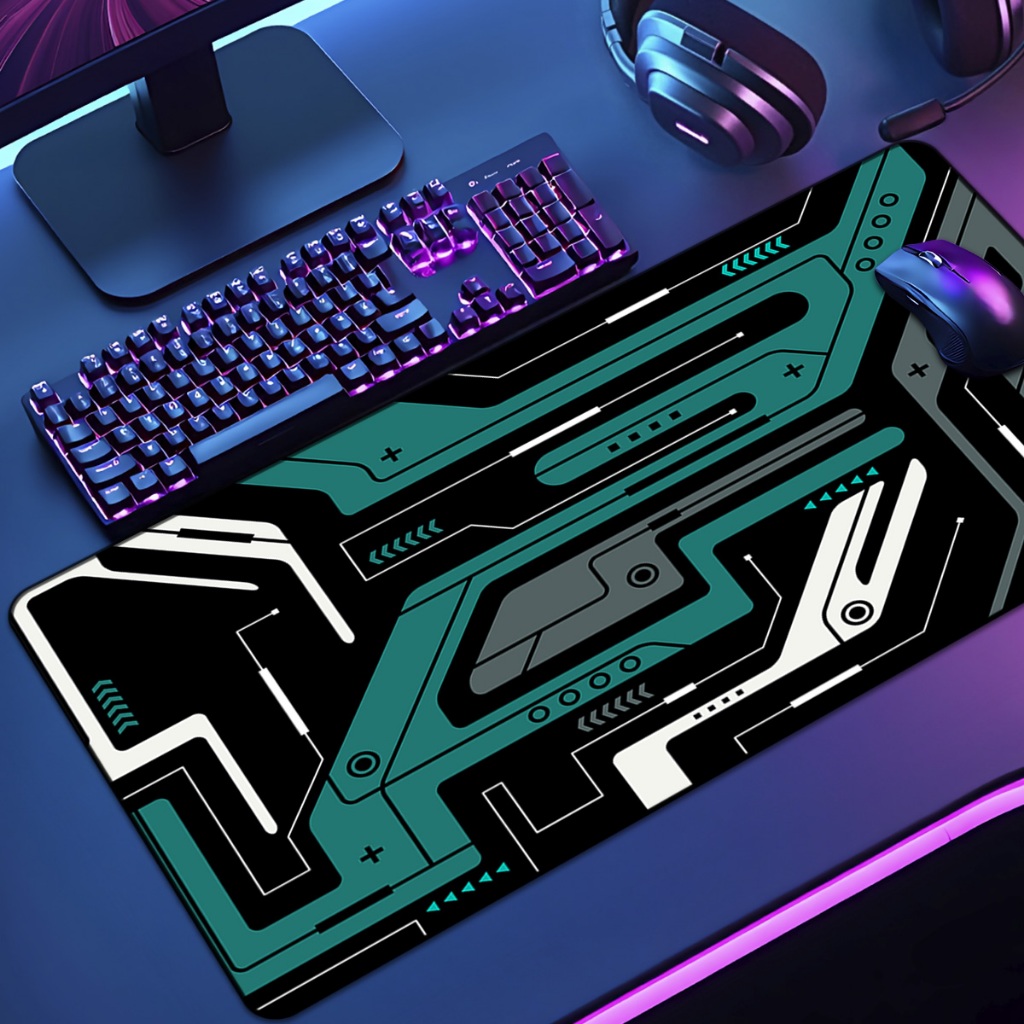 Mouse Pad Grande Gamer Pattern 65x30 70x35 80x35 90x40 90x50 120x60 Antiderrapante Borda Costurada
