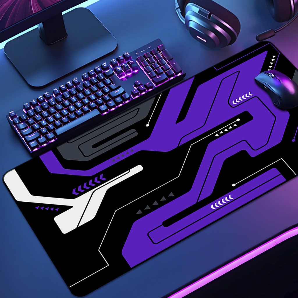 Mouse Pad Grande Gamer Pattern  65x30 70x35 80x35 90x40 90x50 120x60 Antiderrapante Borda Costurada