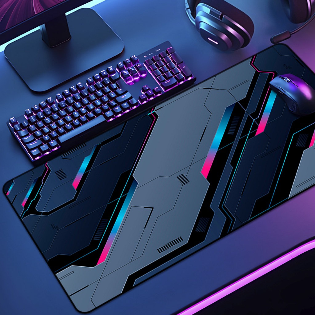 Mouse Pad Grande Gamer Pattern 65x30 70x35 80x35 90x40 90x50 120x60 Antiderrapante Borda Costurada