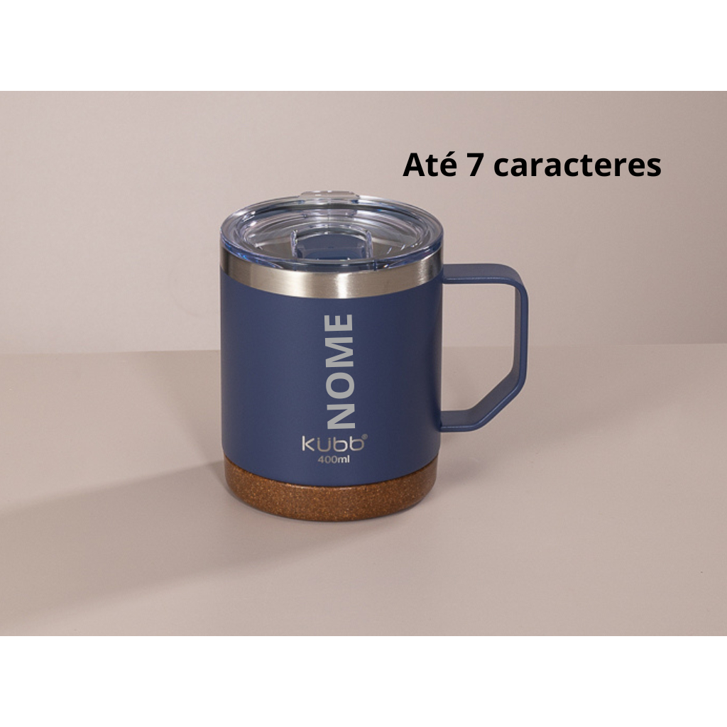 Caneca Térmica 400 ml | Aço Inox · Parede Dupla · Mantém Bebidas 3H Quentes ou 6H Frias
