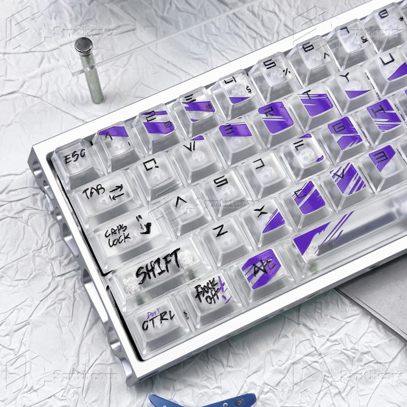 Misty Através Do Cherry Profile Shine-Through Side-print Double shot PBT + PC Keycap Set 134 Teclas