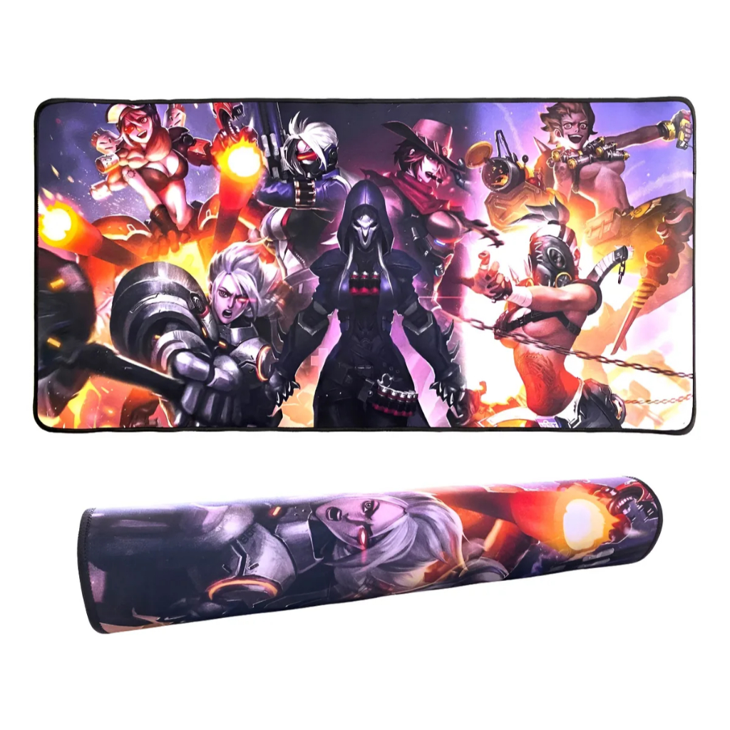 Mouse pad gamer de mesa 70x35 Modelo fighting girls
