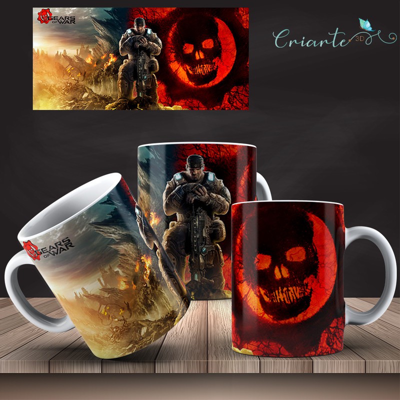 Caneca Porcelana  Gears of War #17