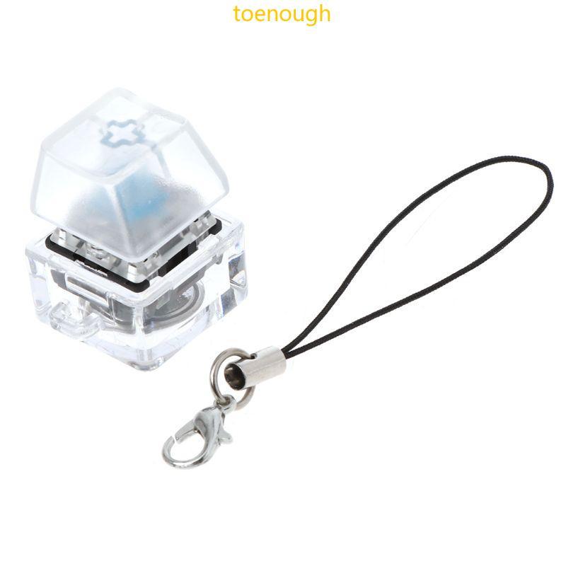 Chaveiro Mecânico Do Dedo Pé Iluminado Retroiluminado Para Interruptores Teclado Kit Testador Keycap Transparente