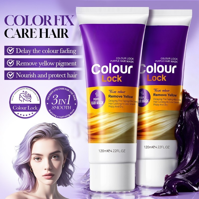 Máscara De Cabelo Roxa Color lock Deeply Nourish