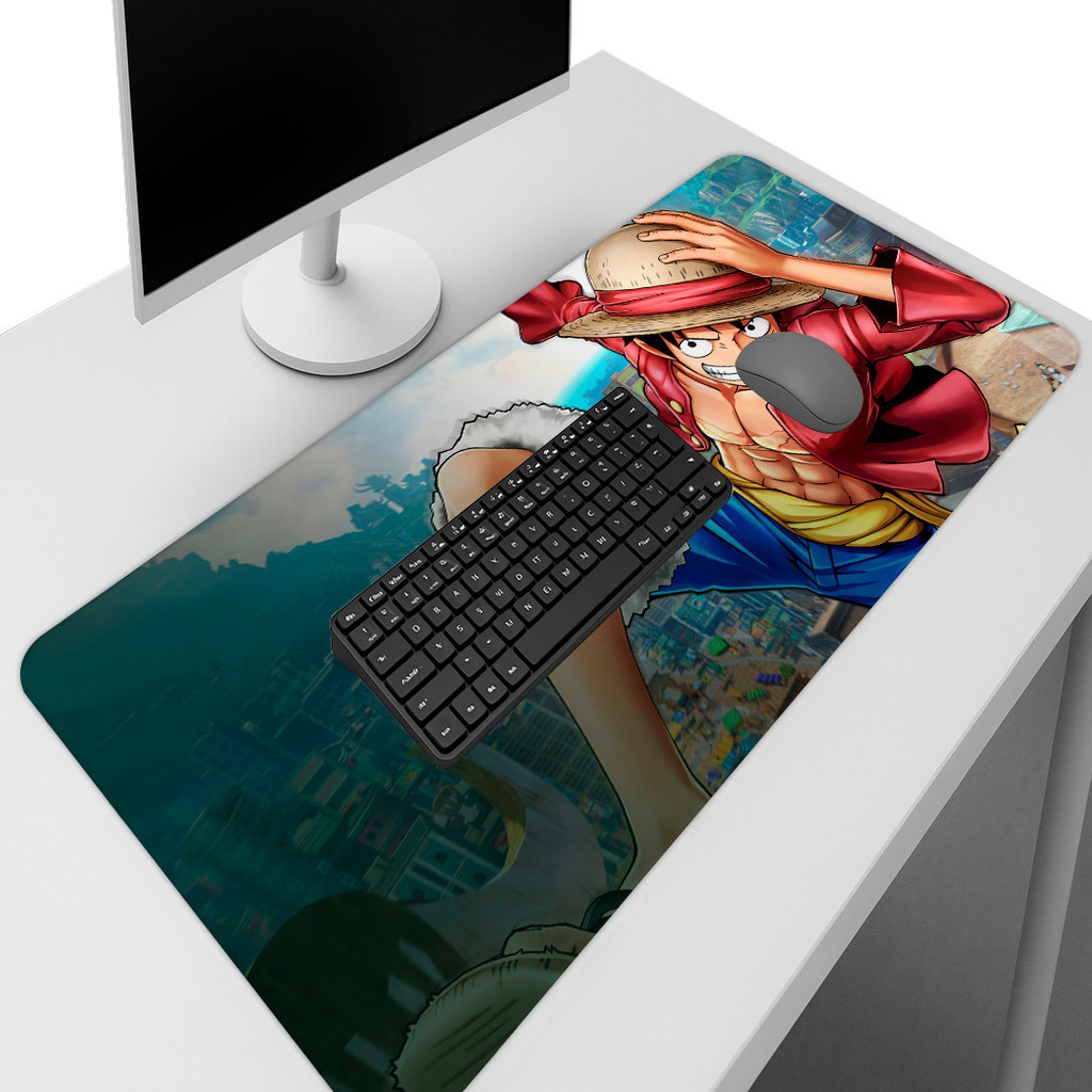 Tapete Mousepad Acessório Escritório Desk Mat Grande Anime Estampa Pirata Menino Piece Gamer