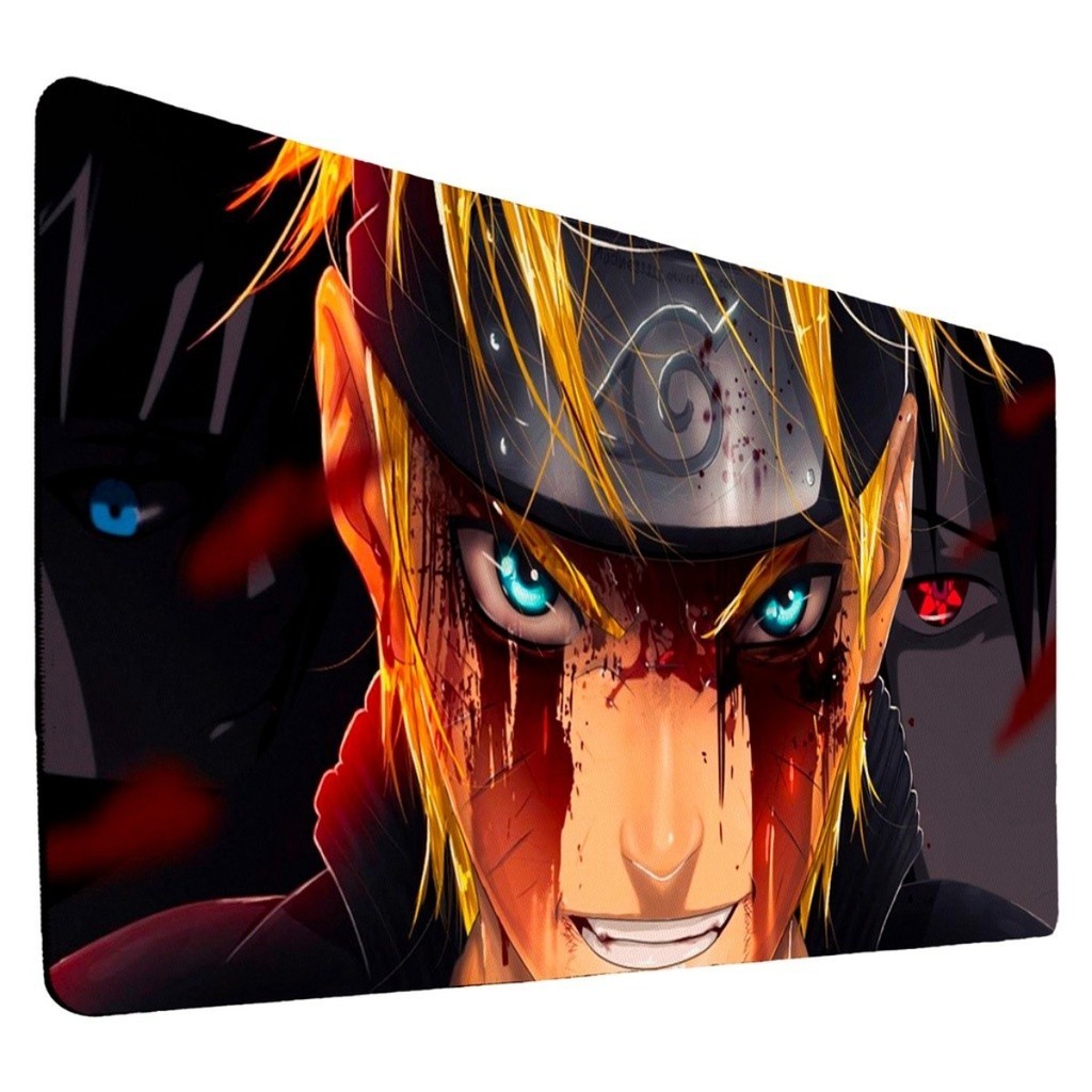Mousepad Gamer N@rut0 Anime Menino Tapete para Teclado Acessório Escritório Desk Mat Grande