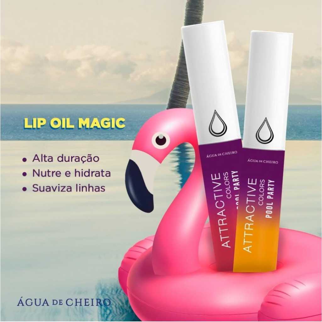 Lip Oil Magic Attractive Colors Pool Party 4ml -  Cosmopolitan / Pina Colada