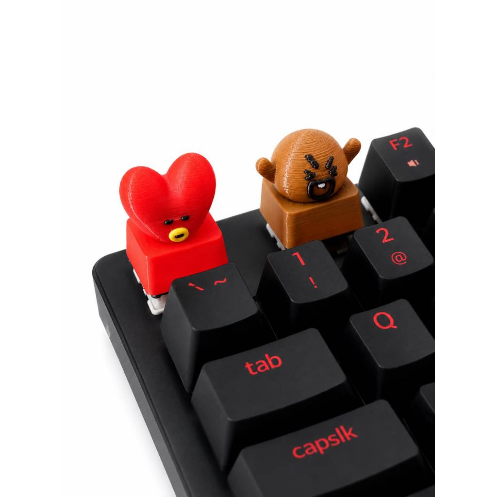 Keycap BTS 21 KIT Tata e Shooky Teclado Mecânico Gamer Geek