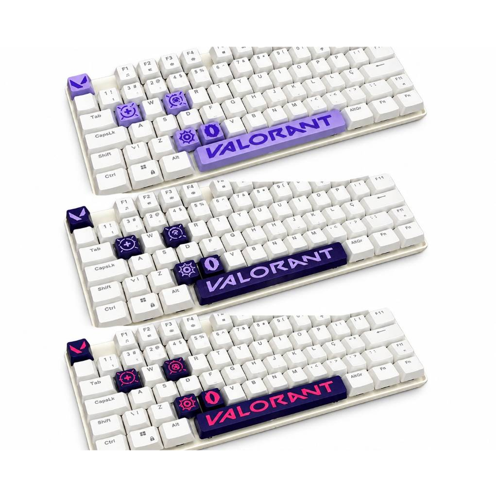 Keycaps Valorant Reyna p/ Teclado Mecânico Gamer