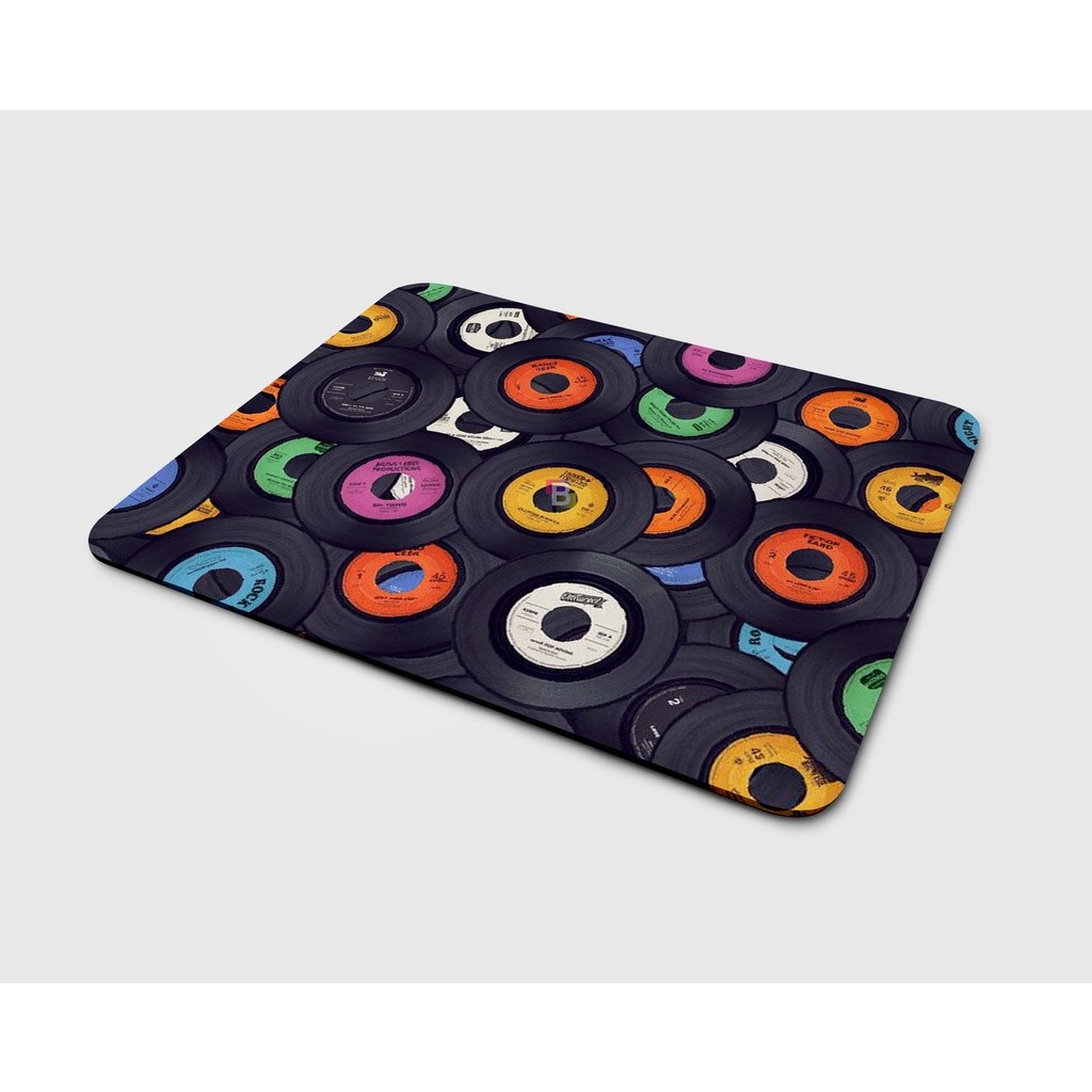 Mouse pad Vintage Discos Vinil mousepad retangular