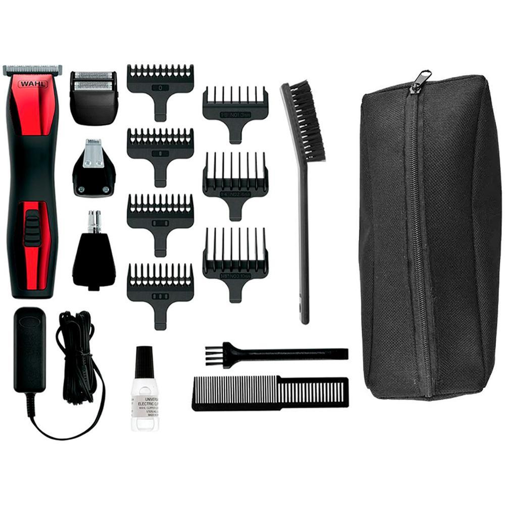 Kit Wahl Groomsman T-pro Aparador de Barba E Pelos Sem fio Com Acessórios