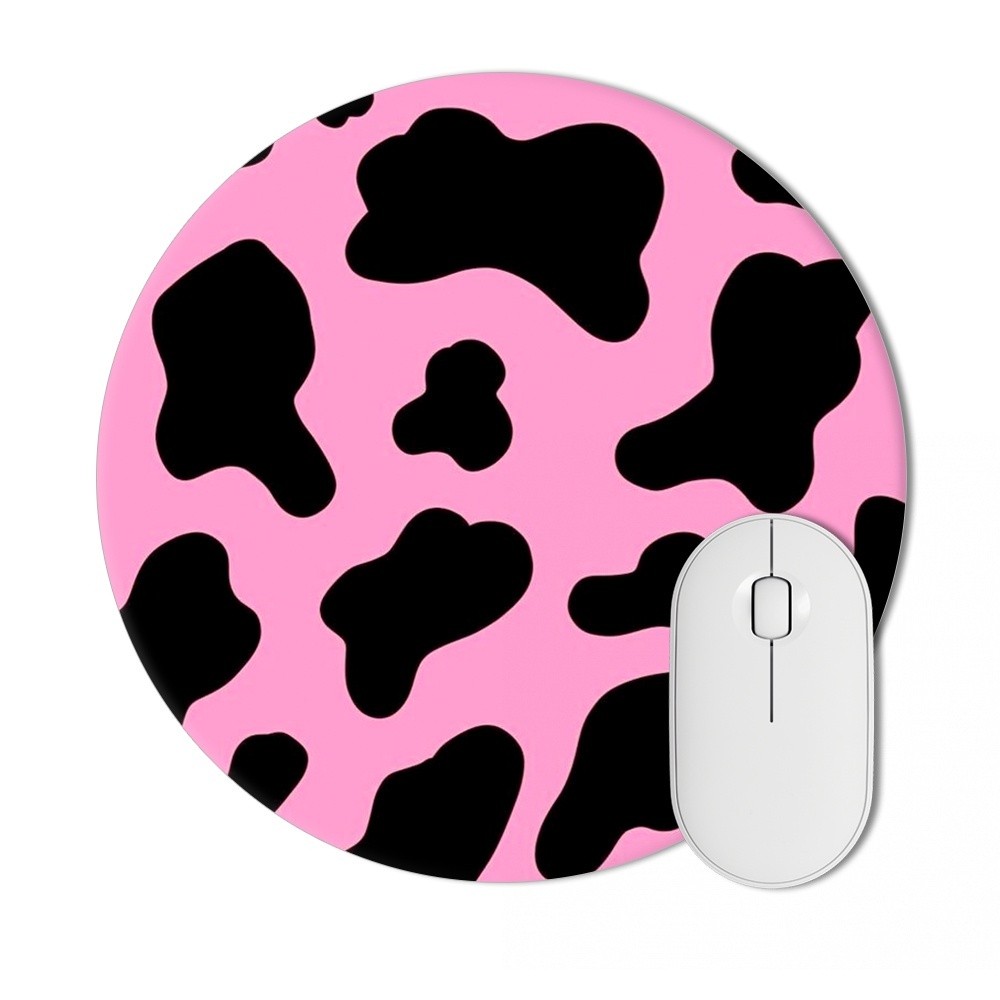 Mouse pad Criativo Vaca Rosa Animal Print Estampa