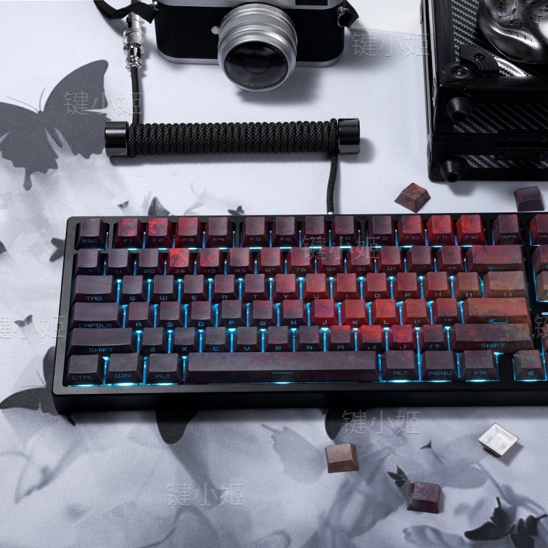 Pintura A Óleo Cherry Profile Double shot Dye-Sub PBT Keycap Set 130 Teclas