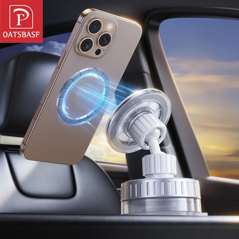 OATSBASF Magsafe Suporte Para Carro, Ventosa De Parede Celular, Sucção Magnética, Sem Necessidade De Perfuração