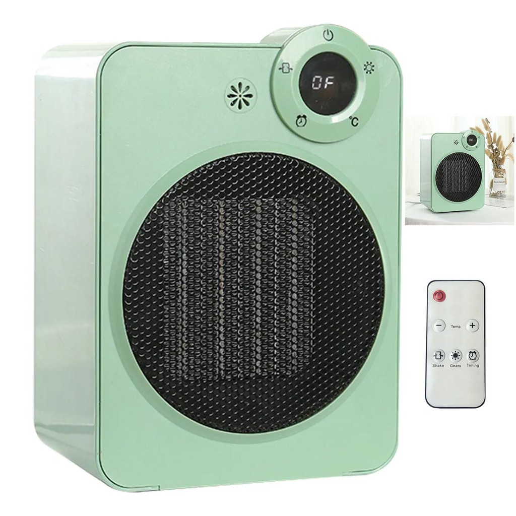 Aquecedor Eletrico Ajuste de Temperatura Angulo 70 Graus Display Digital Portatil Controle Potente Seguro Casa Trabalho