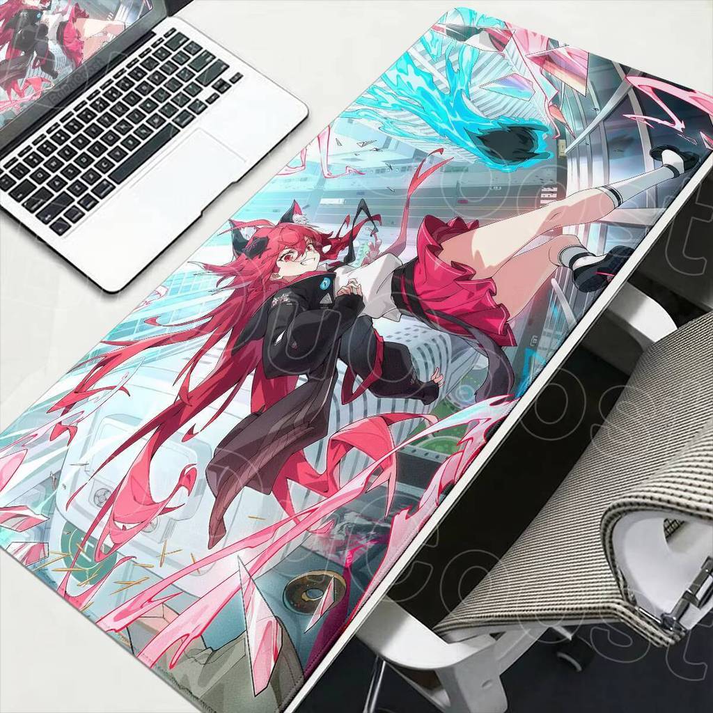 Kawaii Anime Menina Nanally Mouse Pad Grande Escritório Gamer Velocidade Deskmat Xxl Neveridade Para Sempre Borracha Ant