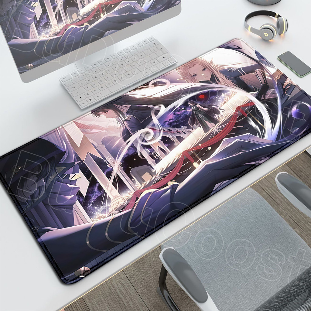 Impressão HD Borracha Natural Escritório Mousepad XXL Notebook Velocidade Anime Mauspad A Eminência Na Sombra Kawaii Men