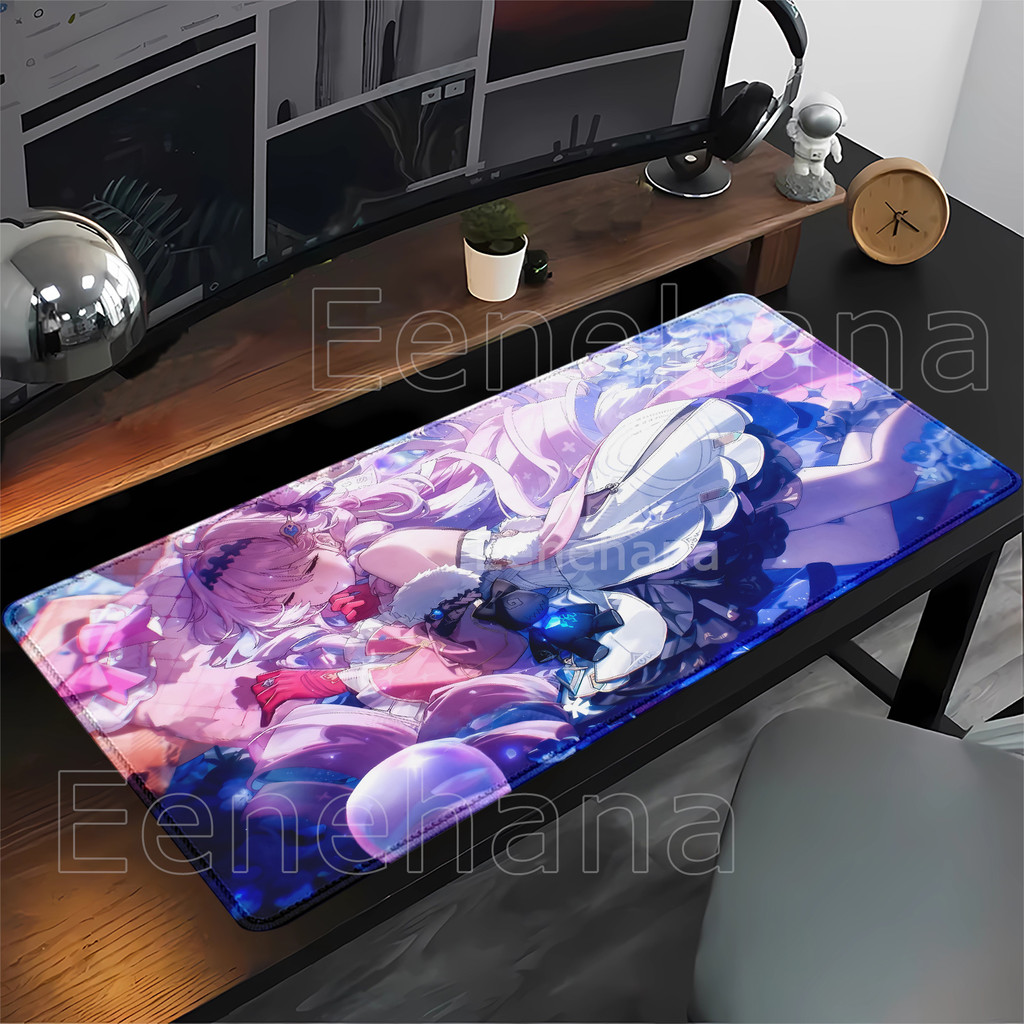 Anime Menina Denia Wuthering Ondas Kawaii Gaming Mousepad PC Antiderrapante Teclado Mouse Pad Escritório Impressão HD Ov