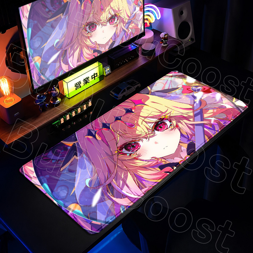 Estrela Detetive Preciso Anime Gaming Mouse Pad Grande Kawaii Menina Mikuru Kobayashi Tapetes De Teclado Do Portátil Blo