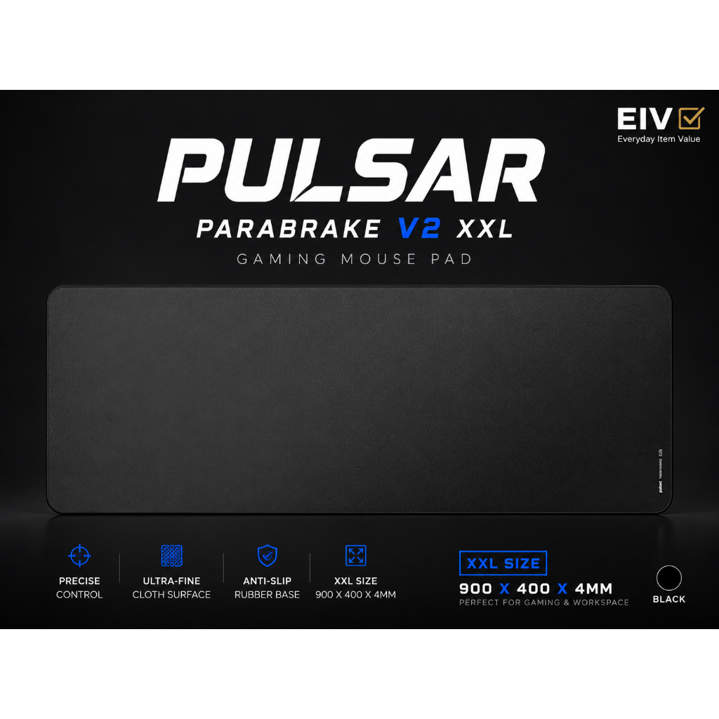 ⭐ Pulsar Pu Parafreio V2 XXL Mouse Pad Para Jogos 900 Alto-400 4mm Superfície De Pano De Controle Deslizamento Lento Bas