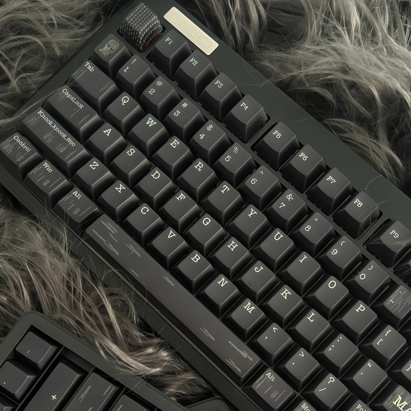 Hacker Empire Theme Keycap Premium Preto PBT Material Original Fábrica Altura Personalizado Teclado Mecânico Keycap