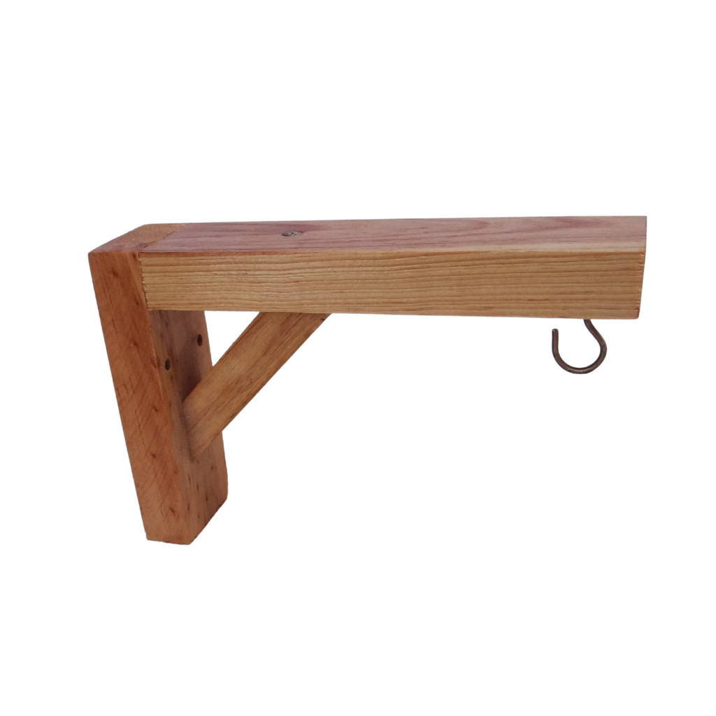 Suporte Mão Fancesa Prateleira Reforçado Vaso De Planta C/ Gancho 20cm