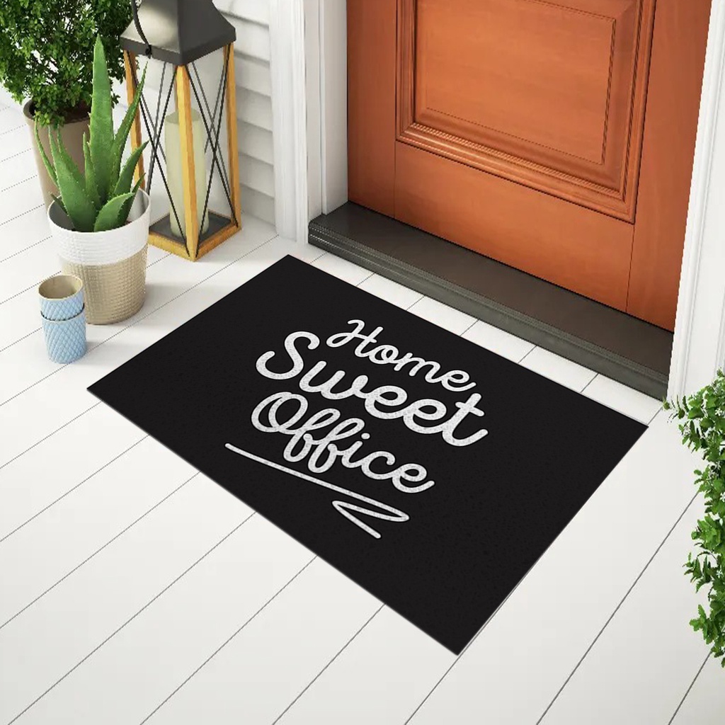 Tapete Para Porta Home Sweet Office Divertido Ca712
