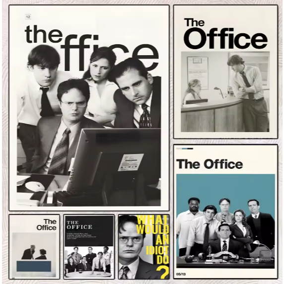 Kit 10 Quadros Decorativo The Office Decoração Série